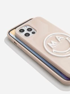 All Smiles Custom IPhone Case - Tan/White -Baublebar 61781 G 02