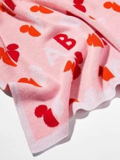 Mickey Mouse Disney Custom Initial Blanket - Pink/Orange -Baublebar 62140 G 02