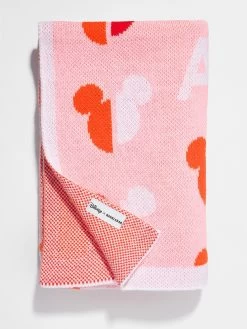 Mickey Mouse Disney Custom Initial Blanket - Pink/Orange -Baublebar 62140 G 03