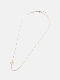 Mickey Mouse Disney 18K Gold & Cubic Zirconia Asymmetrical Necklace - Gold -Baublebar 62595 G 02