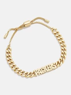 Green Bay Packers NFL Gold Curb Chain Bracelet - Green Bay Packers -Baublebar 62827 G 02
