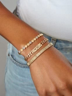 Green Bay Packers NFL Gold Curb Chain Bracelet - Green Bay Packers -Baublebar 62827 m