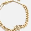 Baltimore Ravens NFL Gold Curb Chain Bracelet - Baltimore Ravens
