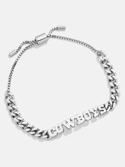 Dallas Cowboys NFL Silver Curb Chain Bracelet - Dallas Cowboys -Baublebar 62876 G 02
