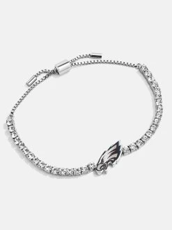 Philadelphia Eagles NFL Silver Tennis Bracelet - Philadelphia Eagles -Baublebar 62901 G 02