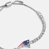 New England Patriots NFL Silver Tennis Bracelet - New England Patriots
