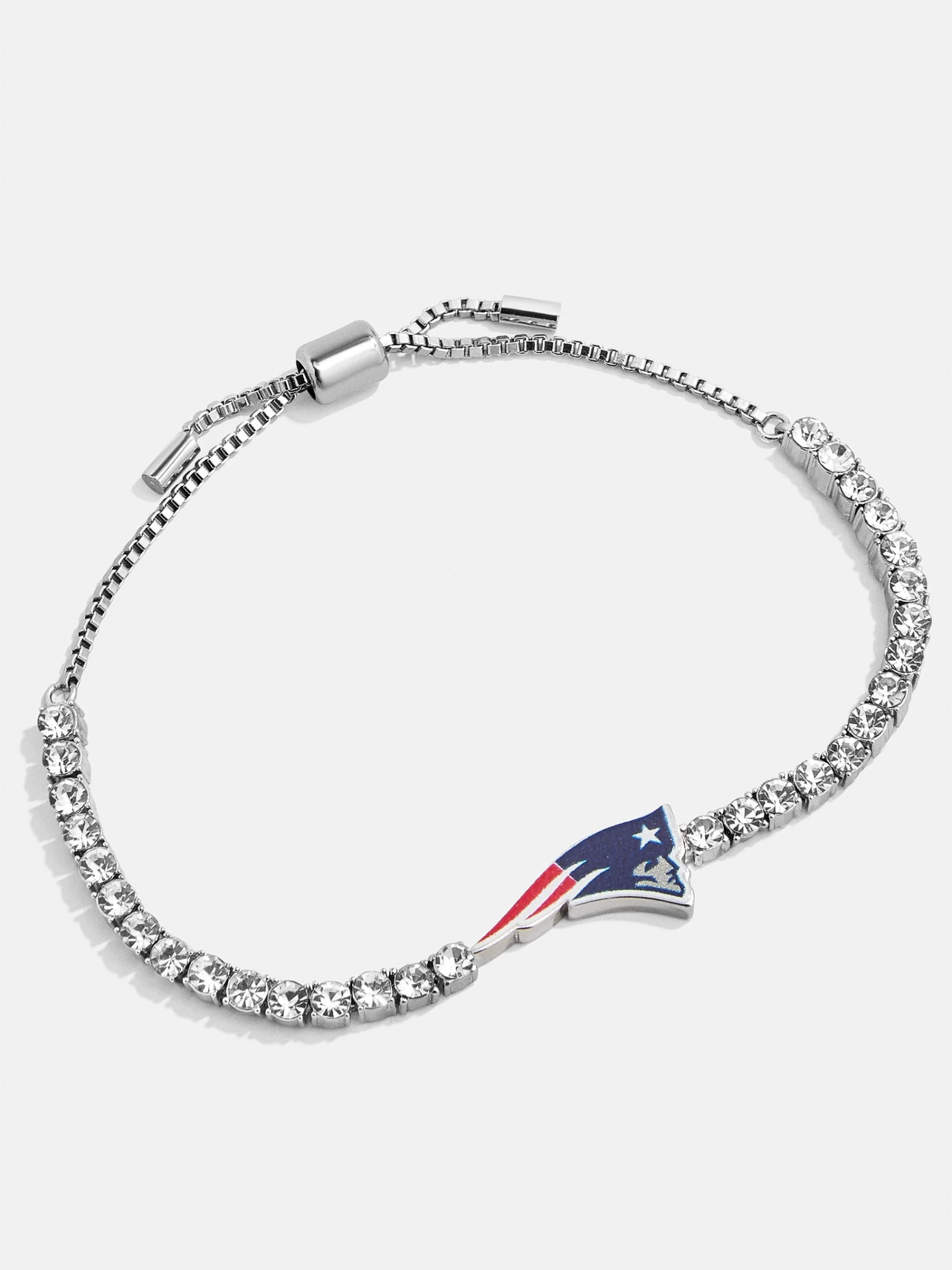 New England Patriots NFL Silver Tennis Bracelet - New England Patriots 5 New England Patriots NFL Silver Tennis Bracelet - New England Patriots - Image 3