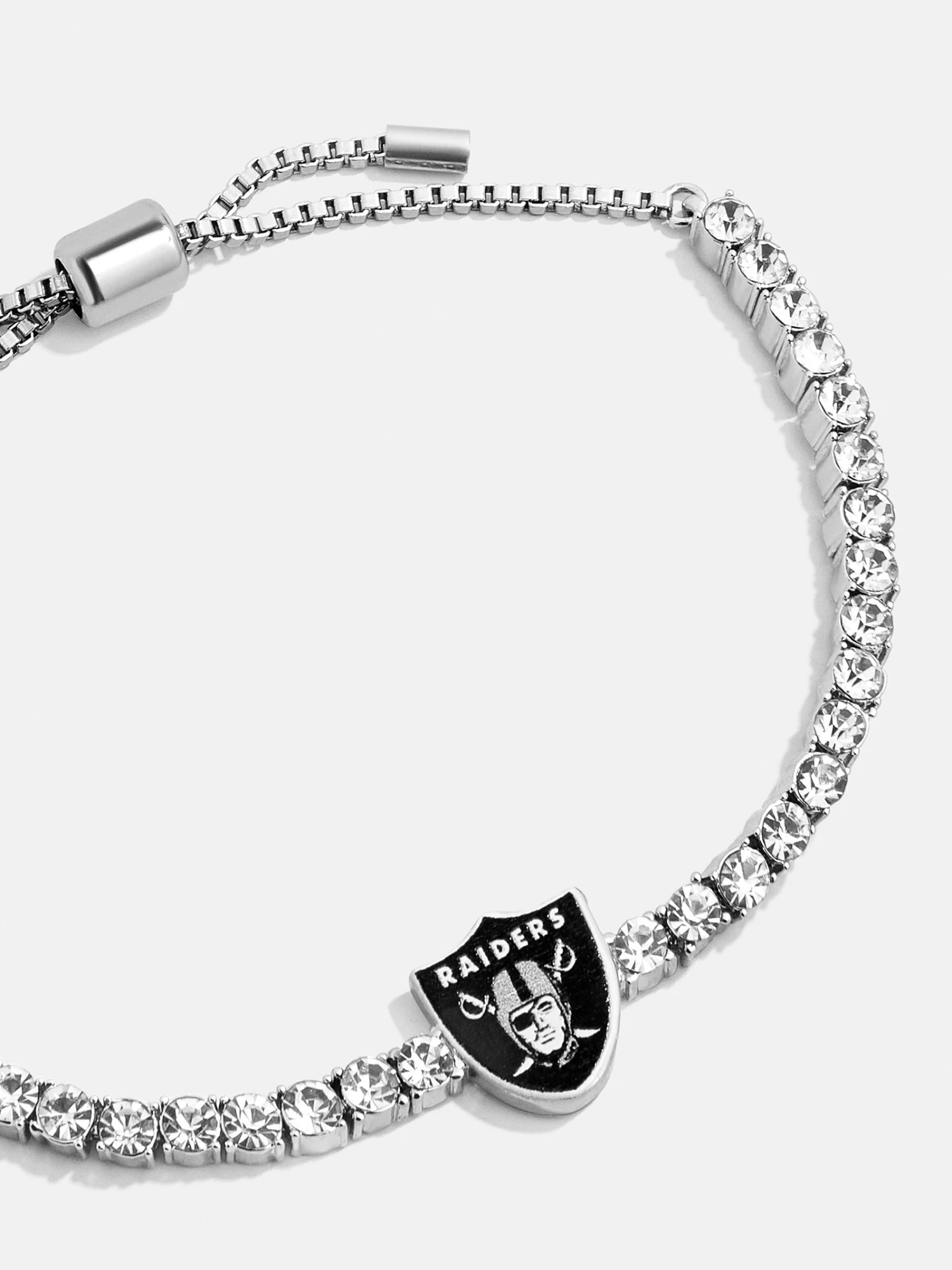 Las Vegas Raiders NFL Silver Tennis Bracelet - Las Vegas Raiders 3 Las Vegas Raiders NFL Silver Tennis Bracelet - Las Vegas Raiders