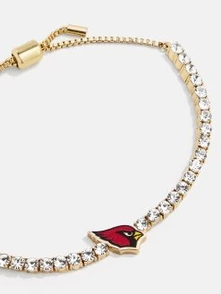 Arizona Cardinals NFL Gold Tennis Bracelet - Arizona Cardinals