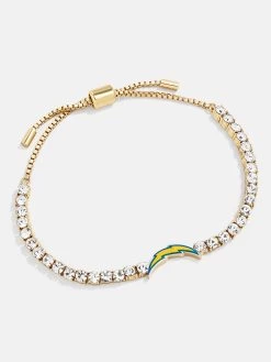 Los Angeles Chargers NFL Gold Tennis Bracelet - Los Angeles Chargers -Baublebar 62925 G 02