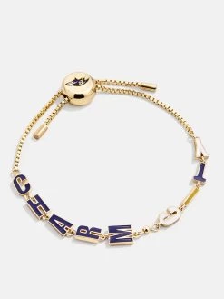 Baltimore Ravens NFL Gold Slogan Bracelet - Baltimore Ravens