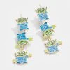 Toy Story Disney Pixar Alien Earrings - Blue/Green 2 Toy Story Disney Pixar Alien Earrings - Blue/Green -Baublebar 63413 G 01