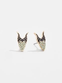 Mini Maleficent Disney Earrings - Green