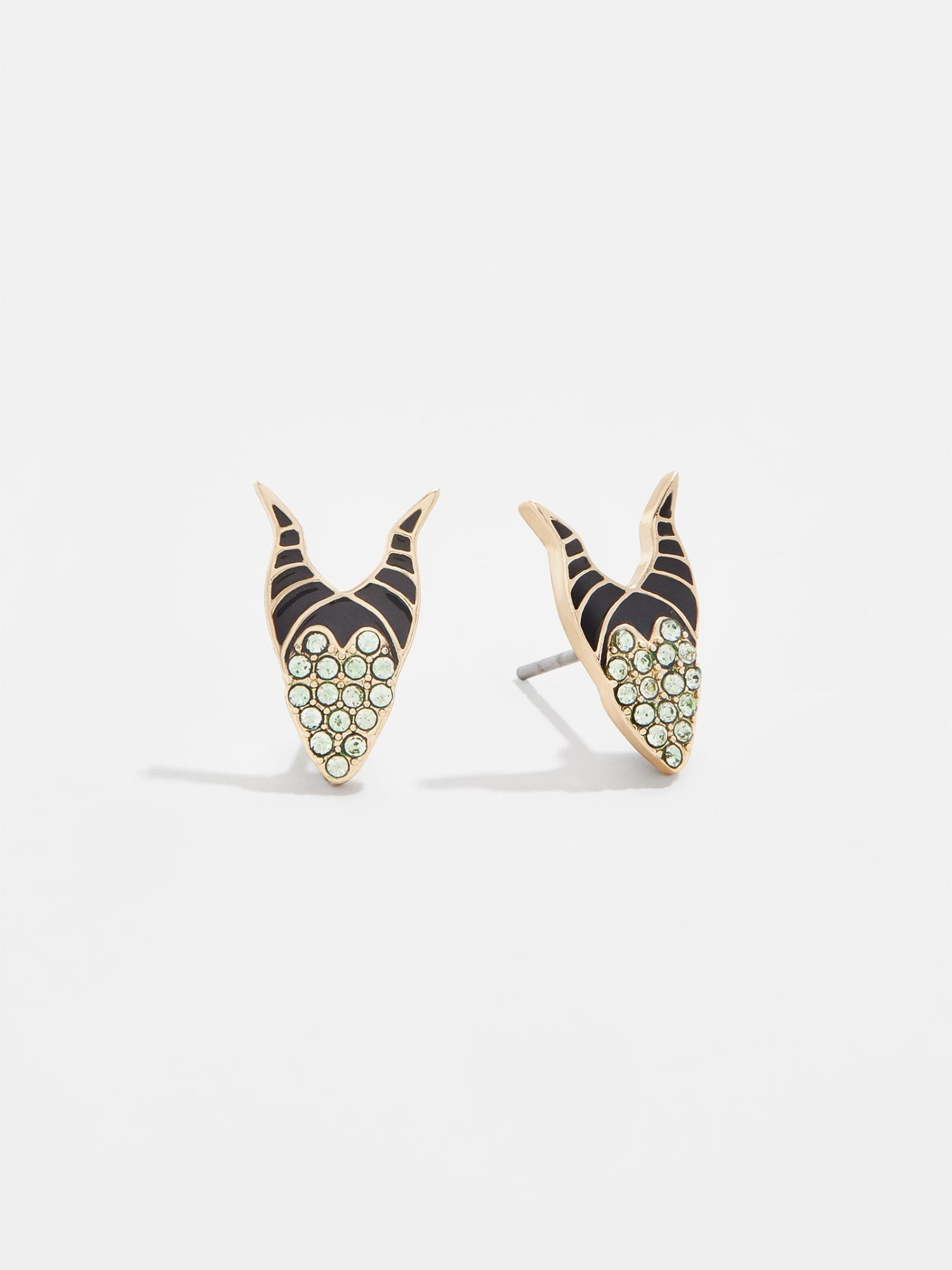 Mini Maleficent Disney Earrings - Green 3 Mini Maleficent Disney Earrings - Green