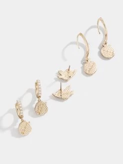 Snow White Disney Princess Earring Set - Red -Baublebar 63420 G 02