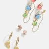 Sleeping Beauty Disney Princess Earring Set - Multi/Gold -Baublebar 63422 G 01