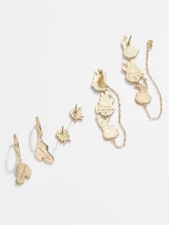 Sleeping Beauty Disney Princess Earring Set - Multi/Gold 7 Sleeping Beauty Disney Princess Earring Set - Multi/Gold -Baublebar 63422 G 02