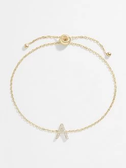 14K Gold & Diamond Initial Bracelet - Clear/Gold -Baublebar 63541 G A 8cb4139e fdc5 4ea9 9773 10b7ace19b18