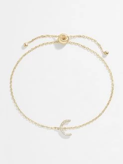 14K Gold & Diamond Initial Bracelet - Clear/Gold -Baublebar 63541 G C 71013171 11e5 49b0 a1d3 8be6e4d93acf