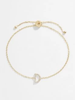 14K Gold & Diamond Initial Bracelet - Clear/Gold -Baublebar 63541 G D fa4bea90 8eb6 4d85 ad29 cabae9125614