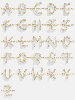 14K Gold & Diamond Initial Bracelet - Clear/Gold -Baublebar 63541 G Grid 162da349 ebae 4e3b b847 0094ee041fab