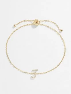 14K Gold & Diamond Initial Bracelet - Clear/Gold -Baublebar 63541 G J 9211f4da 2a06 4f8a 923f 907f5ad28366