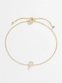 14K Gold & Diamond Initial Bracelet - Clear/Gold -Baublebar 63541 G P 388b3a73 2e3d 4ef1 9409 d3285a025c54