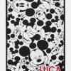 All Over Mickey Mouse Disney Blanket - Black/White -Baublebar 63647 G 01