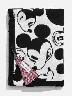 All Over Mickey Mouse Disney Blanket - Black/White -Baublebar 63647 G 02