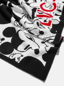 All Over Mickey Mouse Disney Blanket - Black/White -Baublebar 63647 G 03