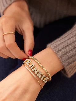 Custom Slider Bracelet - Retro Pavé 10 Custom Slider Bracelet - Retro Pavé -Baublebar 63655 m 03