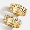 18K Gold Custom Block Ring - Gold -Baublebar 64108 64107 Group v3