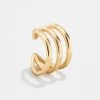 Morgan 18K Gold Ear Cuff - Gold 1 Morgan 18K Gold Ear Cuff - Gold -Baublebar 64301 G 01
