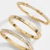 Maddie 18K Gold Ring Set - Clear/Gold 2 Maddie 18K Gold Ring Set - Clear/Gold -Baublebar 64468 G 01