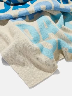 Ombre Name Custom Blanket - Tan/Blue -Baublebar 64831 G 03