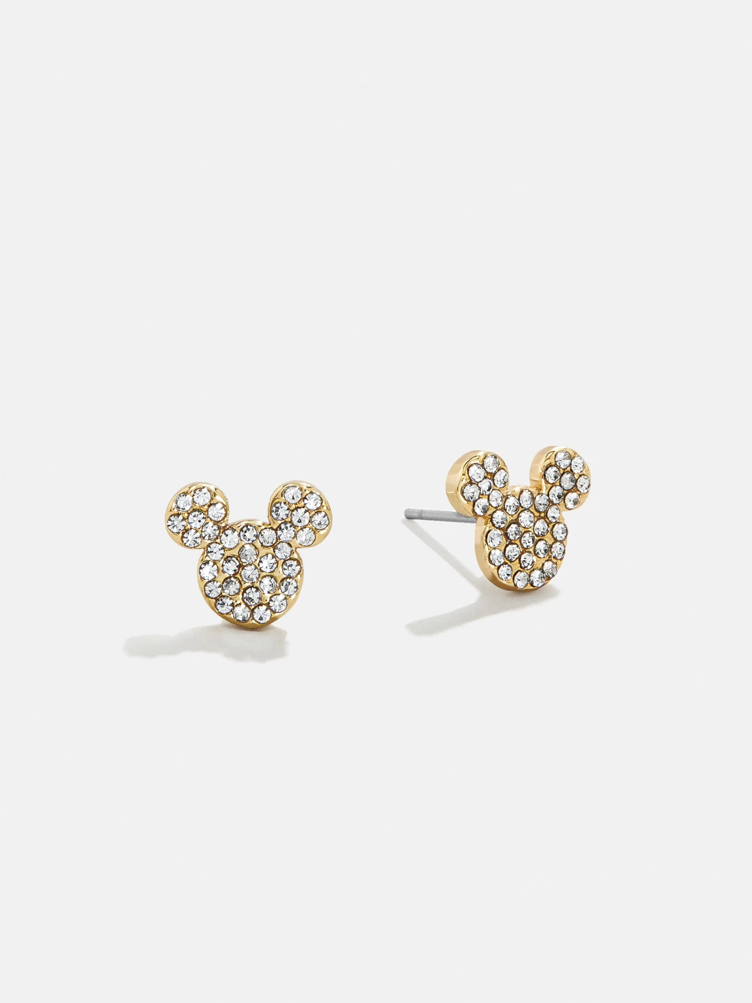 Mickey Mouse Disney Pavé Earrings - Gold 3 Mickey Mouse Disney Pavé Earrings - Gold