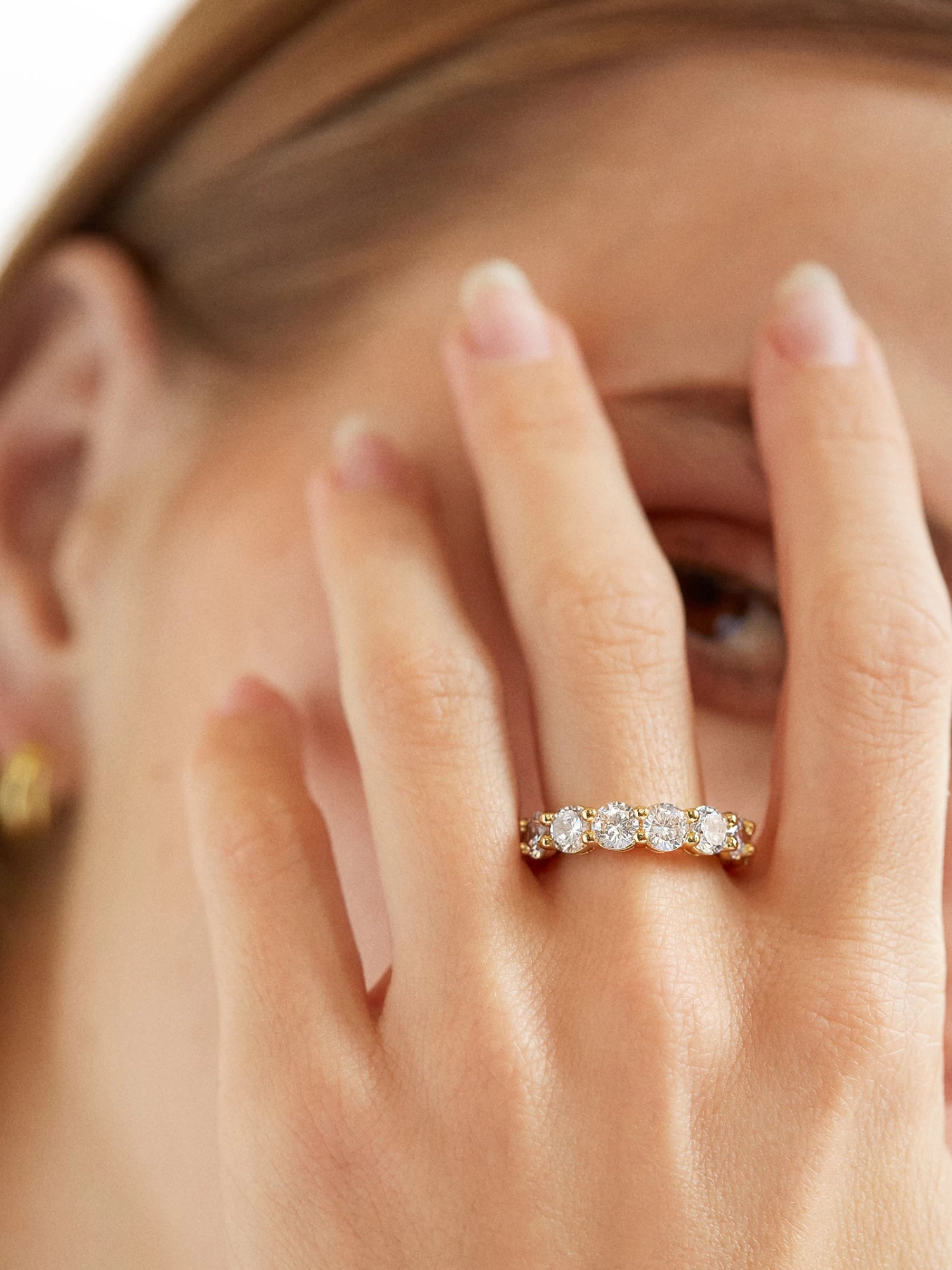 Abigail Cubic Zirconia Ring - Clear 4 Abigail Cubic Zirconia Ring - Clear - Image 2