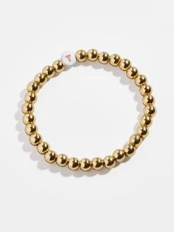 Initial Pisa Beaded Bracelet - White -Baublebar 75100 G T