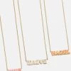 18K Gold Enamel Custom Nameplate Necklace -Baublebar 95958 G 01 Group