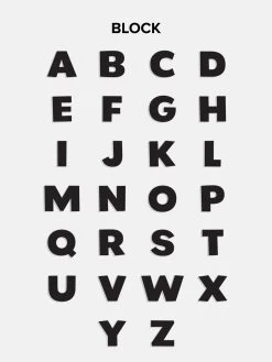 18K Gold Custom Spaced Letter Name Bracelet - Large 11 18K Gold Custom Spaced Letter Name Bracelet - Large -Baublebar Block 072122 02