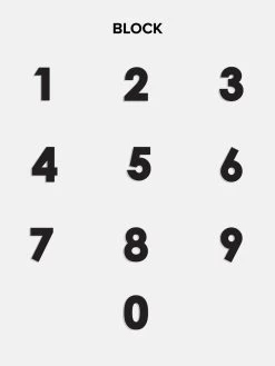 18K Gold Pavé Custom Number Necklace - Gold/Pavé -Baublebar Block Numbers CenturyG