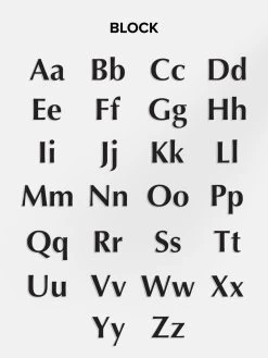 18K Gold Box Chain Custom Nameplate Necklace - Gold -Baublebar Engrave Block 2