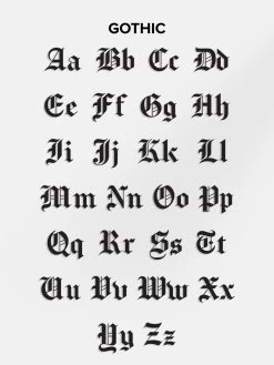 14K Gold Custom Nameplate Necklace - Gold -Baublebar Engrave Gothic 3