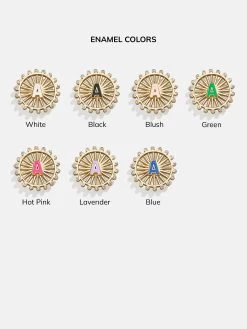 Sunburst 18K Gold Custom Reversible Necklace -Baublebar Medallions Sunburst 060523 2