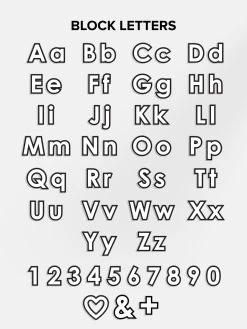 Block Font Custom IPhone Case - Gray/Light Blue -Baublebar OMC Block White New 74663f41 8276 40de a3ec 26f1f0745da8 1