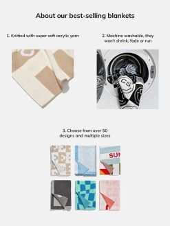 On Repeat Custom Blanket - Blue/White 10 On Repeat Custom Blanket - Blue/White -Baublebar PDP CustomBlankets 8ae4fee2 db3e 4574 9fd7 90a706f8538e