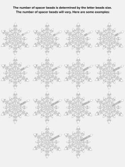 In A Flurry Custom Ornament - Silver -Baublebar Snowflake Spacers All