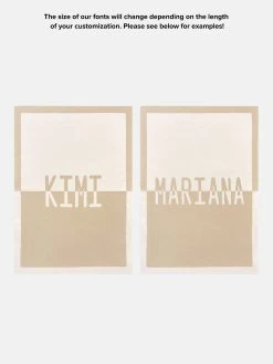 Spell It Out Custom Blanket - Gray/Dark Gray -Baublebar SpellItOut TextVariations