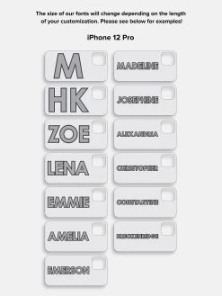 Block Font Custom IPhone Case - Lilac/White 32 Block Font Custom IPhone Case - Lilac/White -Baublebar StackedBlock FontSize 12pro af18c50d 2c31 4b50 8a2d d6ead62a1b60