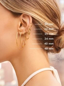 Verbena 18K Gold Earrings - 40MM -Baublebar Verbena b226d854 fa21 4e1e b5e0 2e43c36825dd